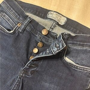 Free People High Rise Dark Blue Jeans